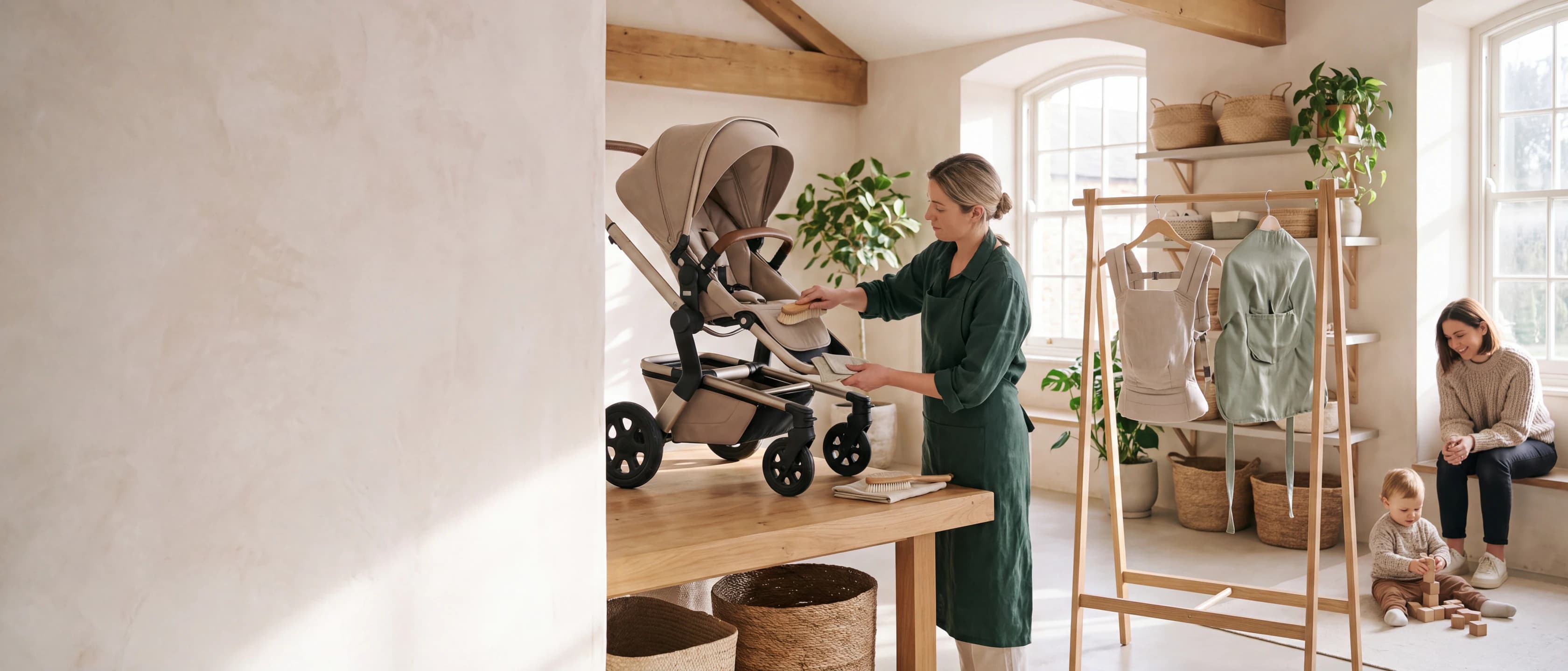 Family gear prepared for controlled specialist cleaning
